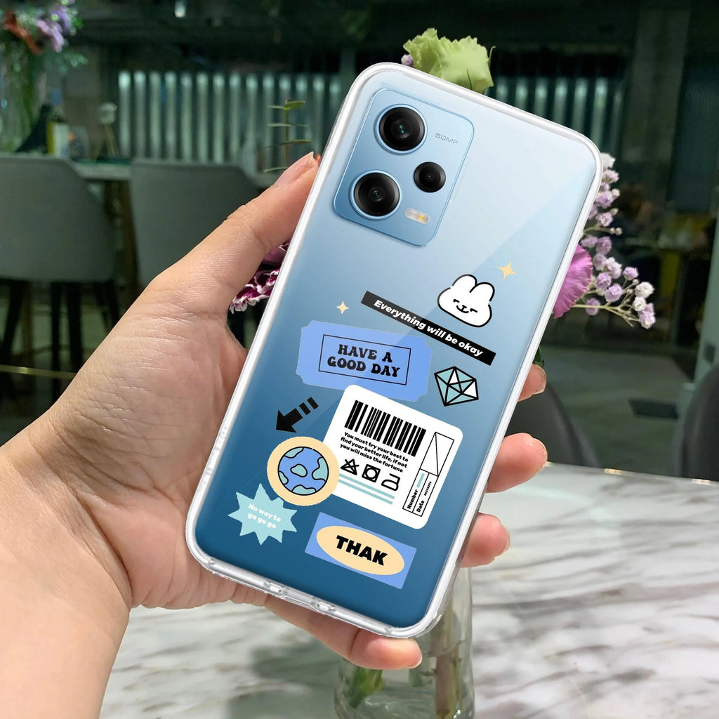 Ticket to Happiness Transparent Silicon Case For Redmi Note 11