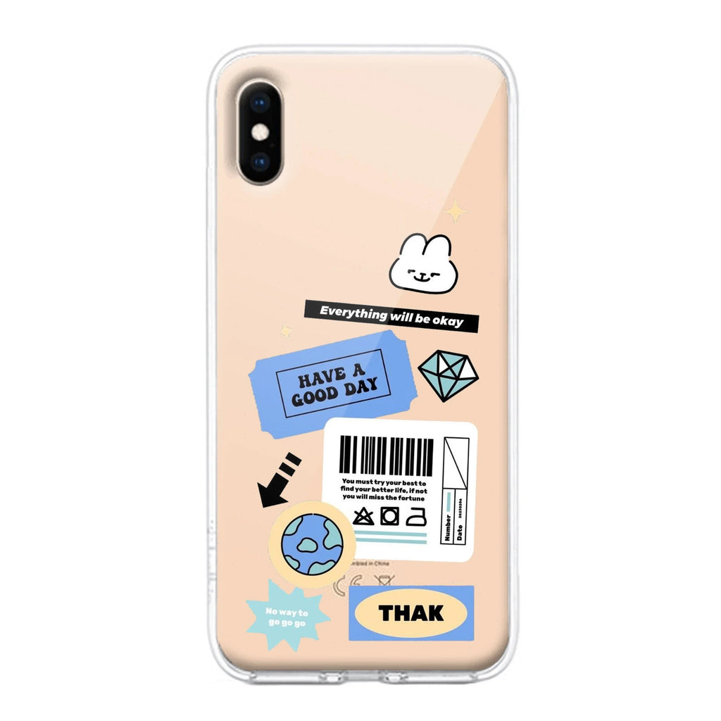 Ticket to Happiness Transparent Silicon Case For iPhone