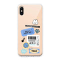 Ticket to Happiness Transparent Silicon Case For iPhone X/Xs