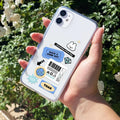 Ticket to Happiness Anti Yellow Clear Case For iPhone 12 Mini