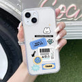 Ticket to Happiness Anti Yellow Clear Case For iPhone 14
