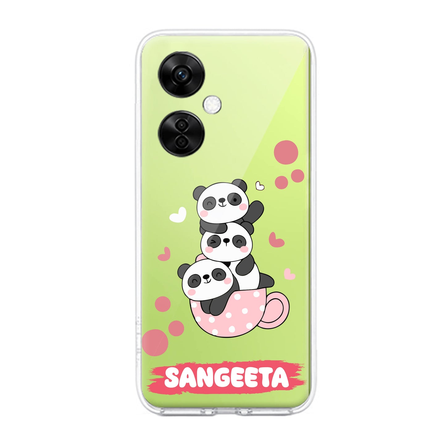 Tino Panda Customize Transparent Silicon Case For OnePlus ShopOnCliQ