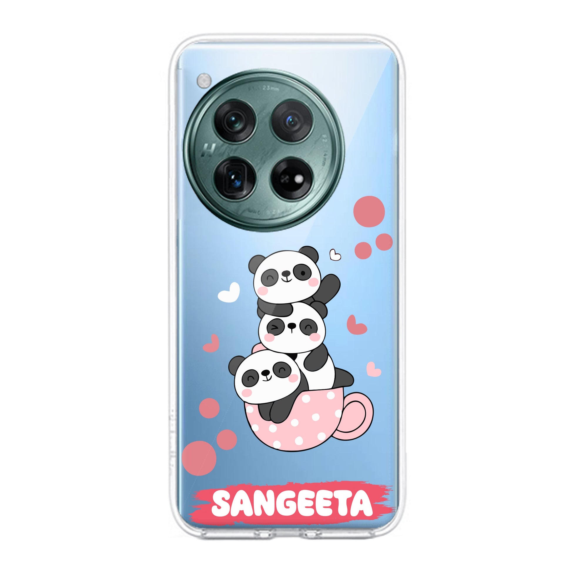 Tino Panda Customize Transparent Silicon Case For OnePlus - ShopOnCliQ