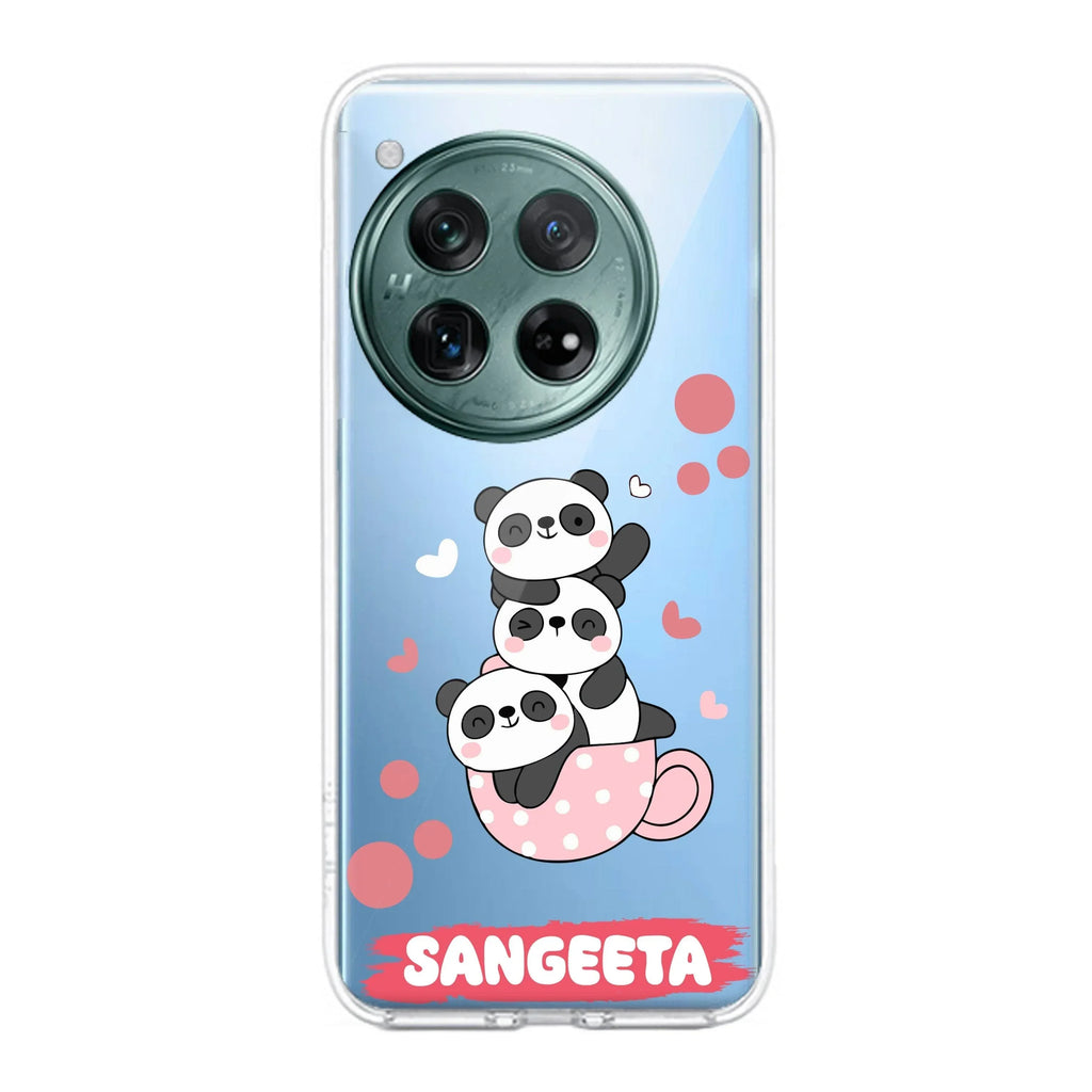 Tino Panda Customize Transparent Silicon Case For OnePlus - ShopOnCliQ