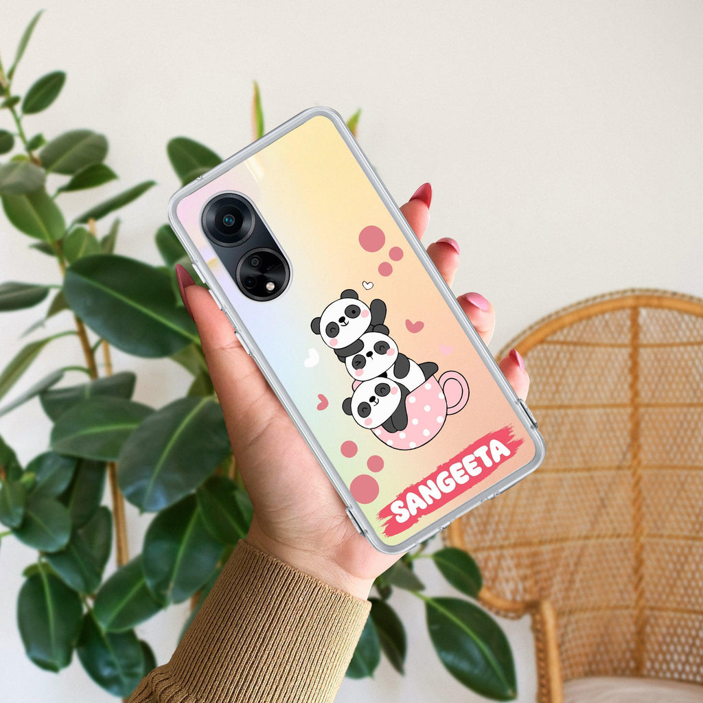 Tino Panda Customize Anti Yellow Case For Oppo F23 5G