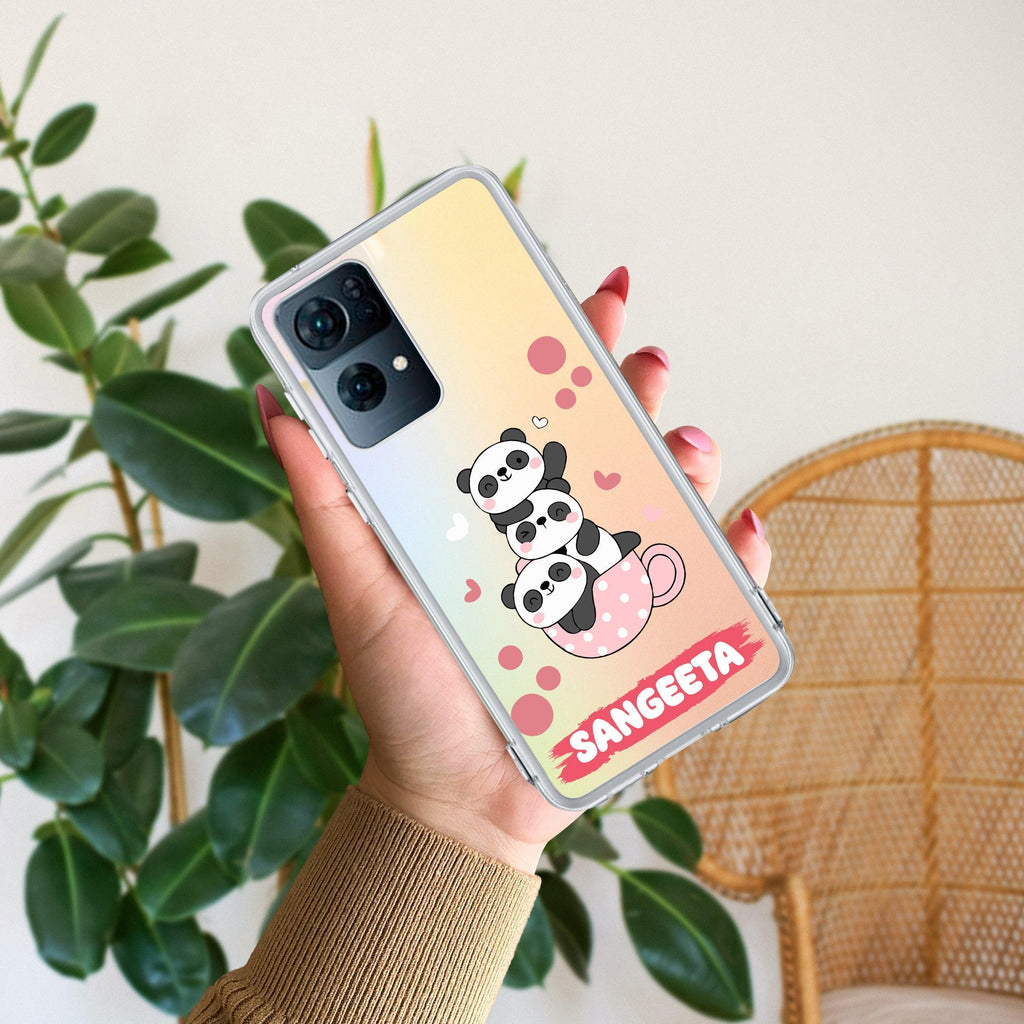 Tino Panda Customize Anti Yellow Case For Oppo Reno 7 Pro 5G