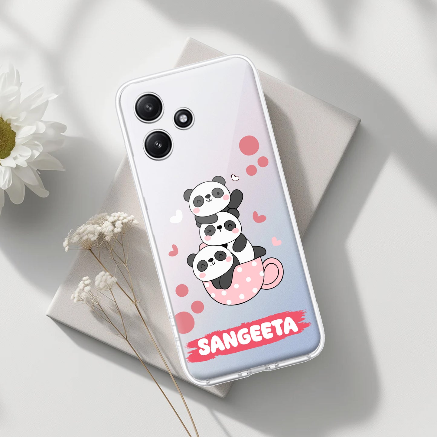 Tino Panda Customize Transparent Silicon Case For Poco - ShopOnCliQ