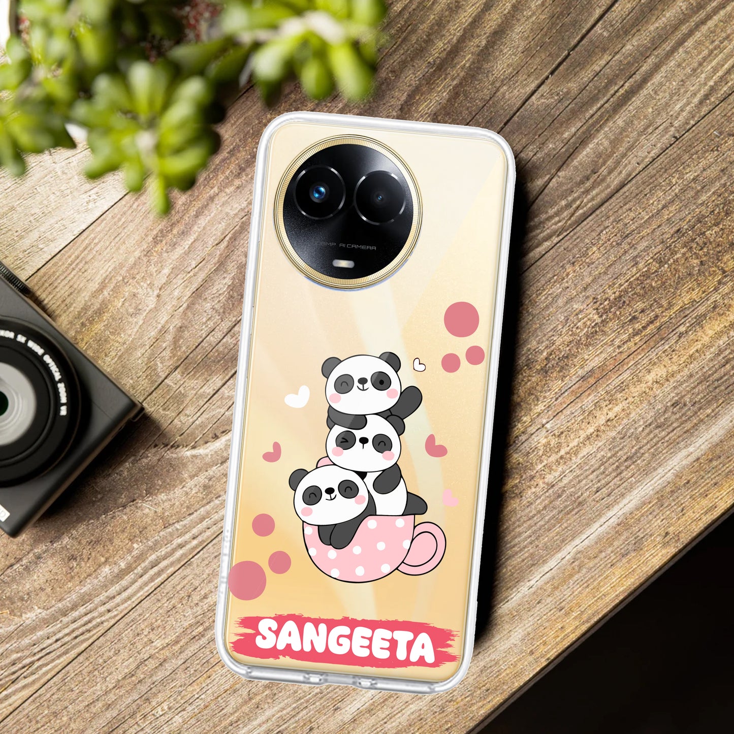 Tino Panda Customize Transparent Silicon Case For Realme/Narzo ShopOnCliQ