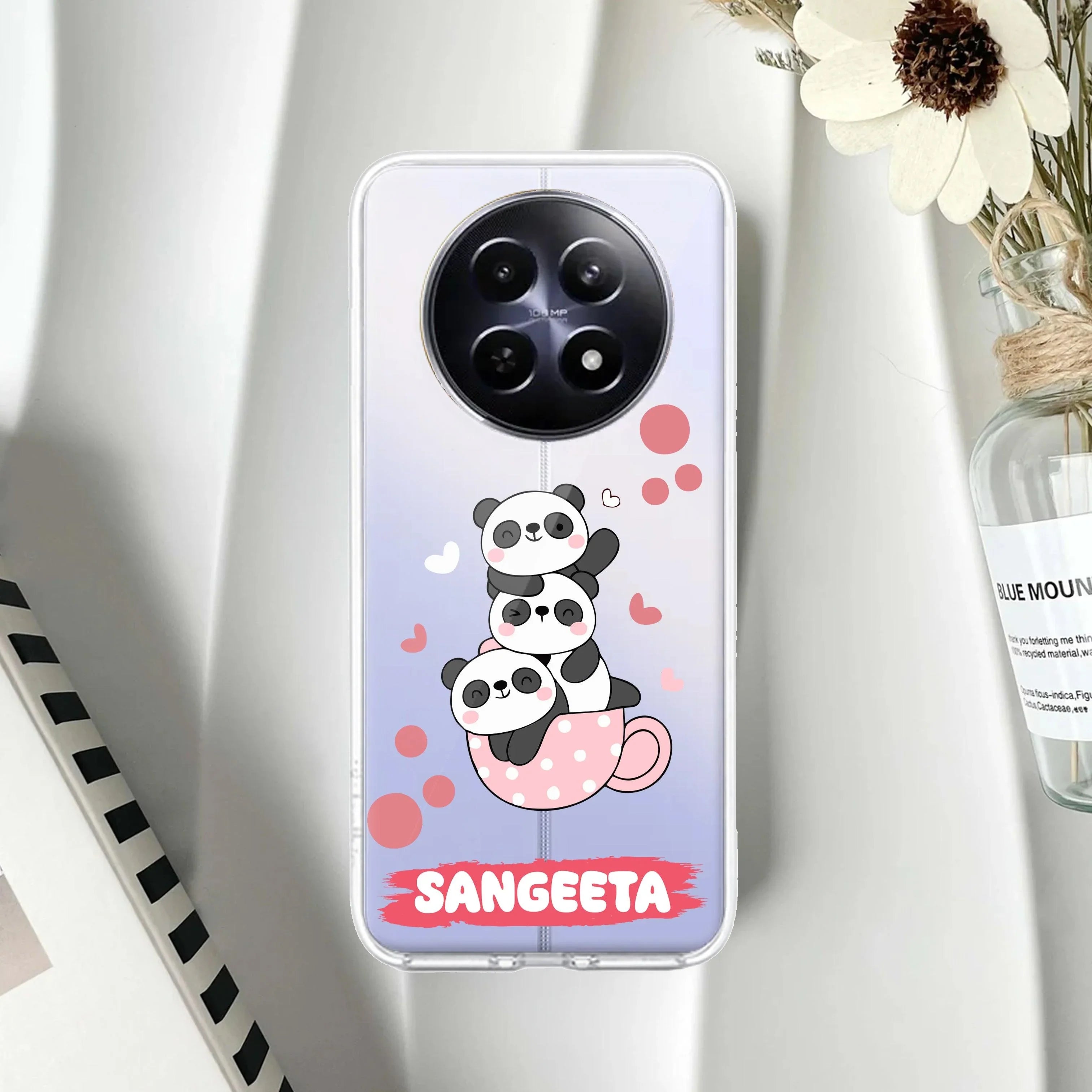 Tino Panda Customize Anti Yelllow Case For Realme 14 Pro Lite 5G