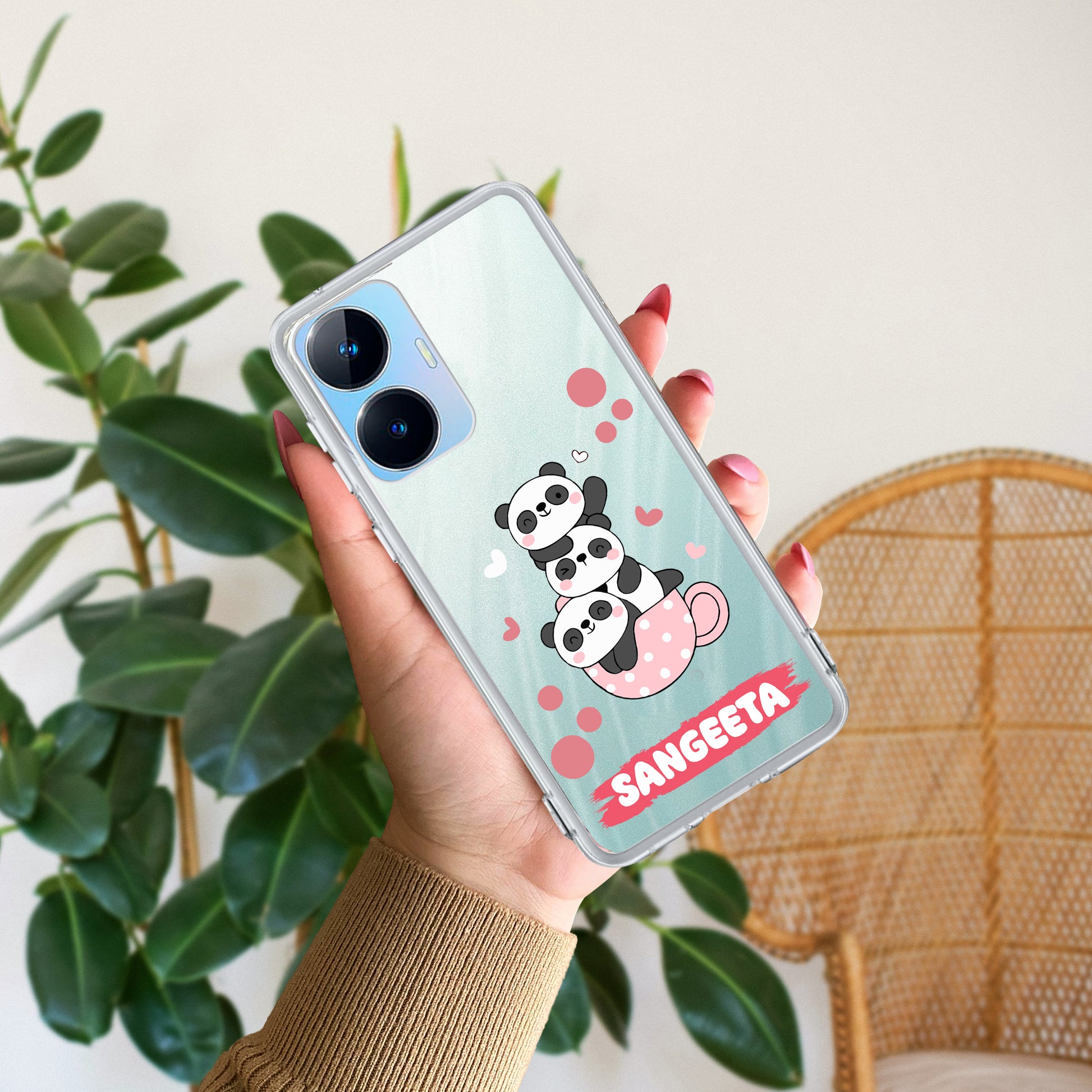 Tino Panda Customize Transparent Silicon Case For Realme/Narzo ShopOnCliQ