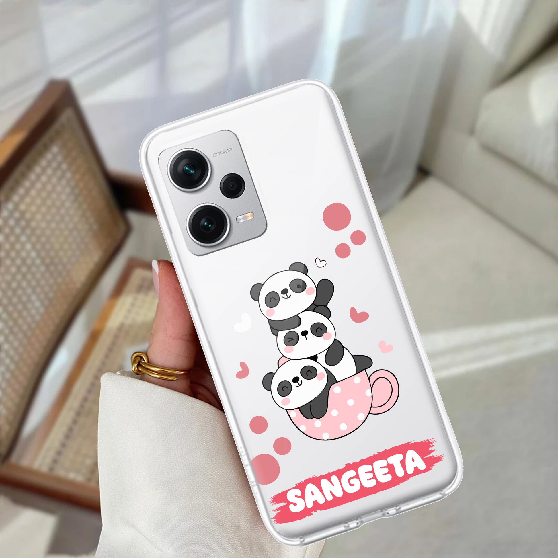 Tino Panda Customize Transparent Silicon Case For Redmi/Xiaomi ShopOnCliQ