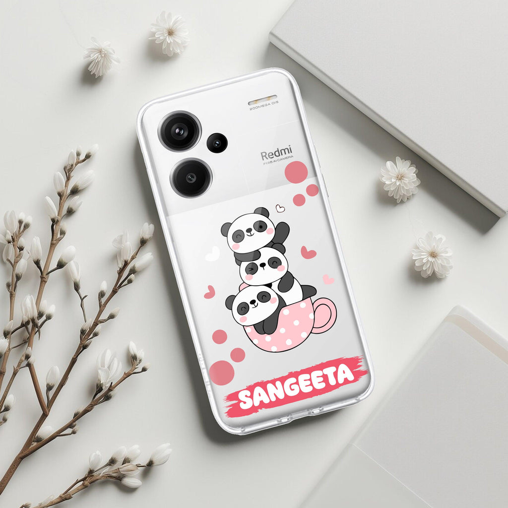 Tino Panda Customize Transparent Silicon Case For Redmi/Xiaomi - ShopOnCliQ