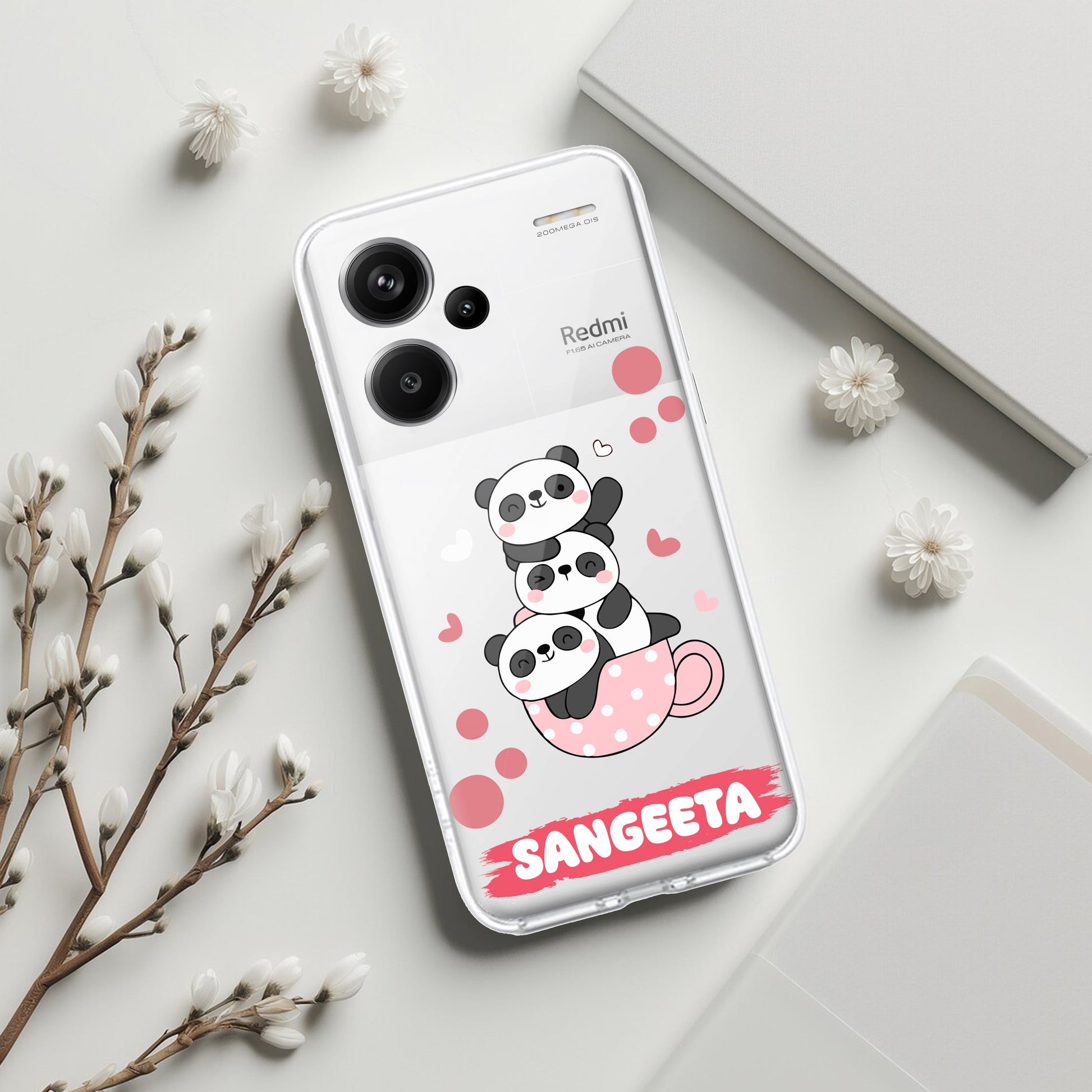 Tino Panda Customize Transparent Silicon Case For Redmi/Xiaomi ShopOnCliQ