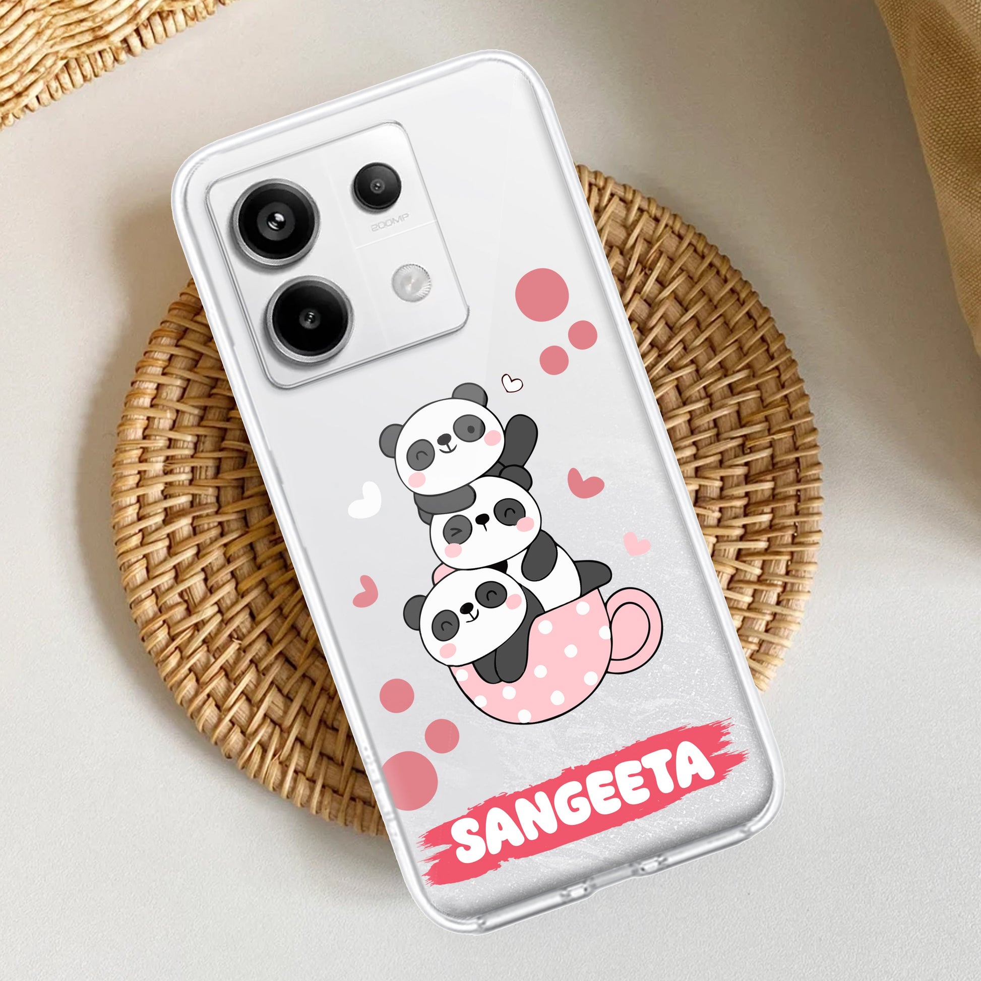 Tino Panda Customize Transparent Silicon Case For Redmi/Xiaomi ShopOnCliQ