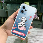 Tino Panda Customize Transparent Silicon Case For Redmi Note 10 / 10S