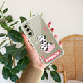 Tino Panda Customize Transparent Silicon Case For Samsung Galaxy S21