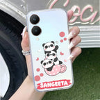 Tino Panda Customize Transparent Silicon Case For Vivo T3 5G