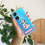 Tino Panda Customize Transparent Silicon Case For Vivo X60 Pro