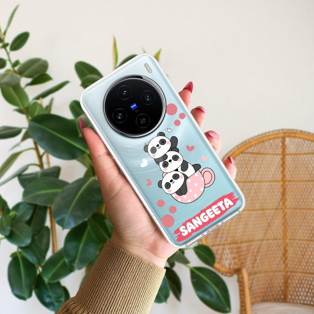Tino Panda Customize Anti Yellow Case For Vivo X100 5G
