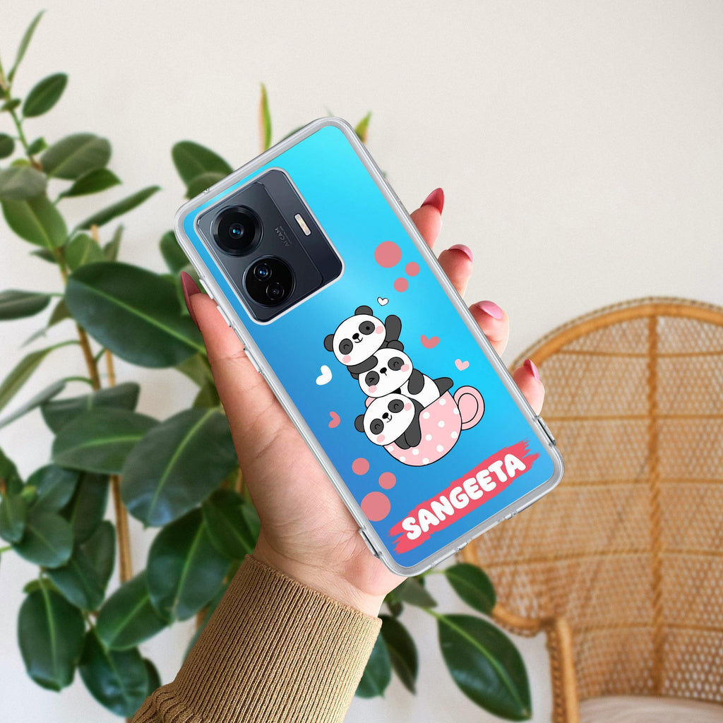 Tino Panda Customize Transparent Silicon Case For Vivo Y300 5G