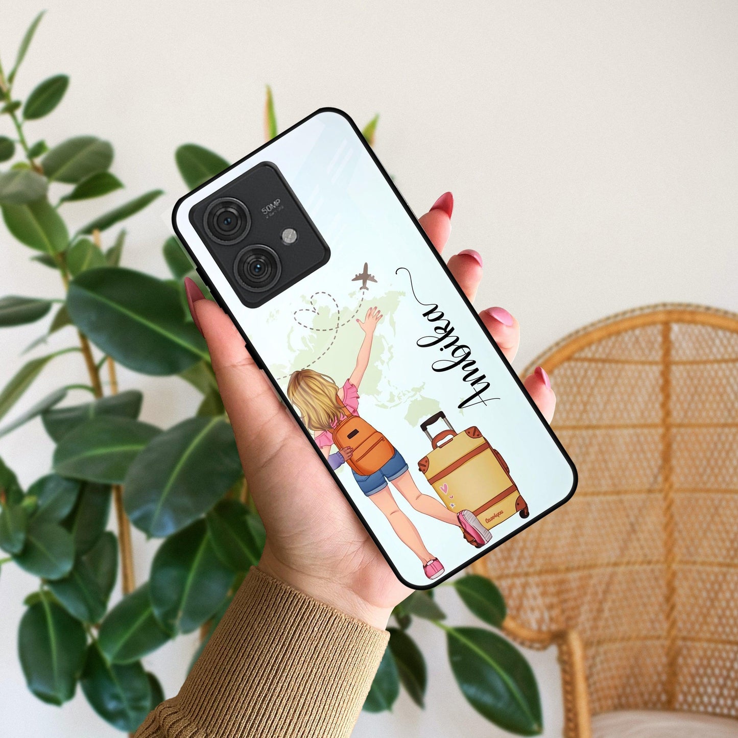 Travel Glossy Metal Case Cover For Motorola