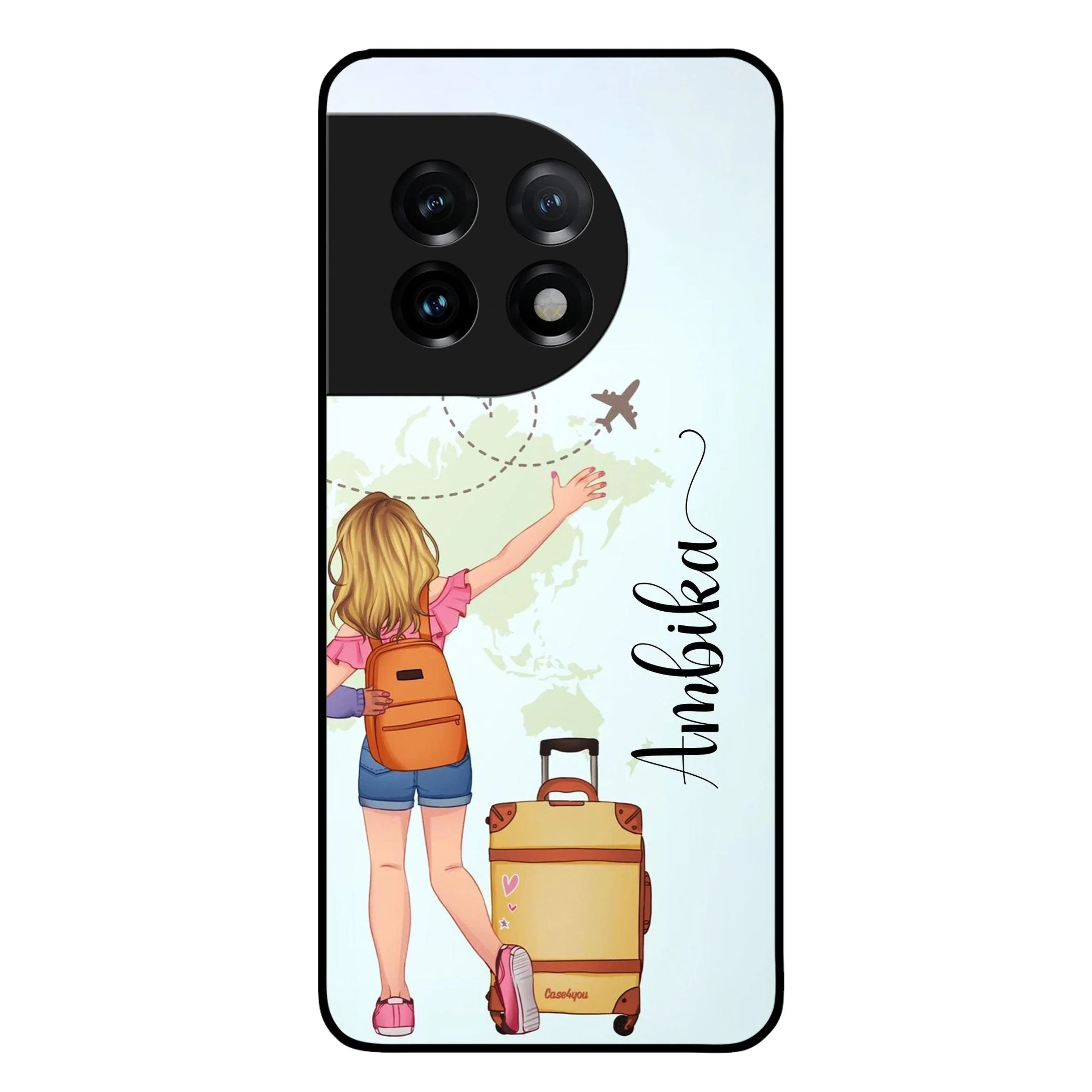 Travel Glossy Metal Case Cover For OnePlus - ShopOnCliQ