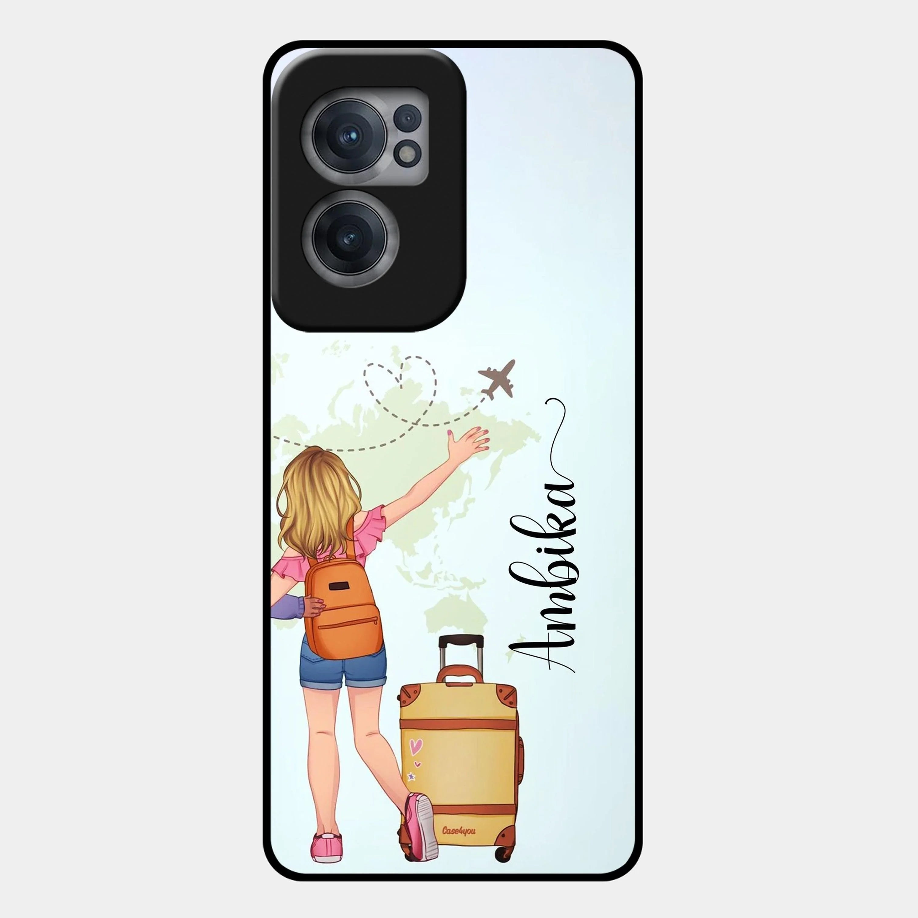 Travel Glossy Metal Case Cover For OnePlus - ShopOnCliQ