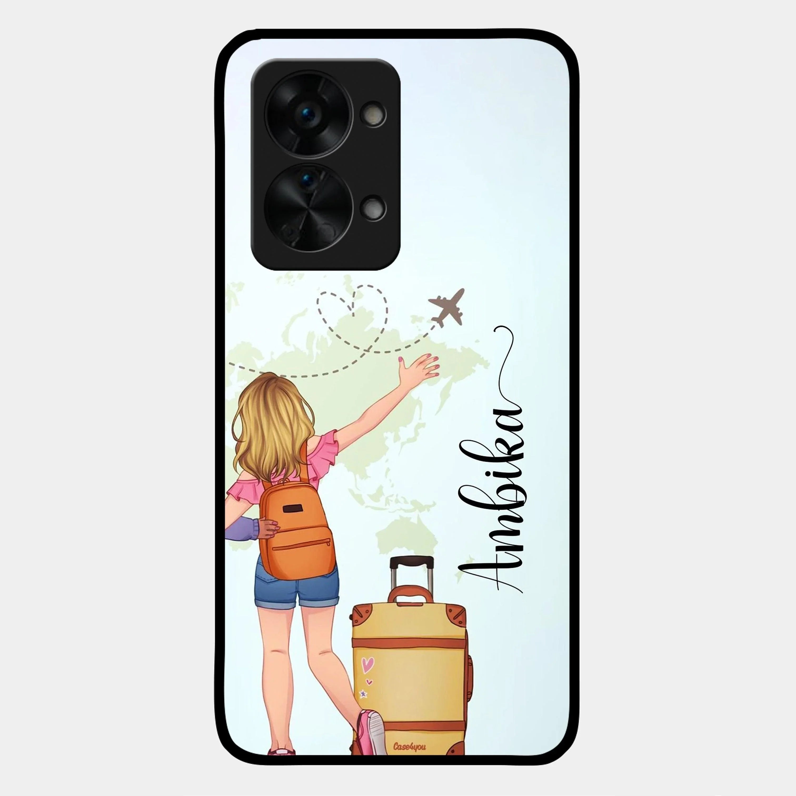 Travel Glossy Metal Case Cover For OnePlus - ShopOnCliQ