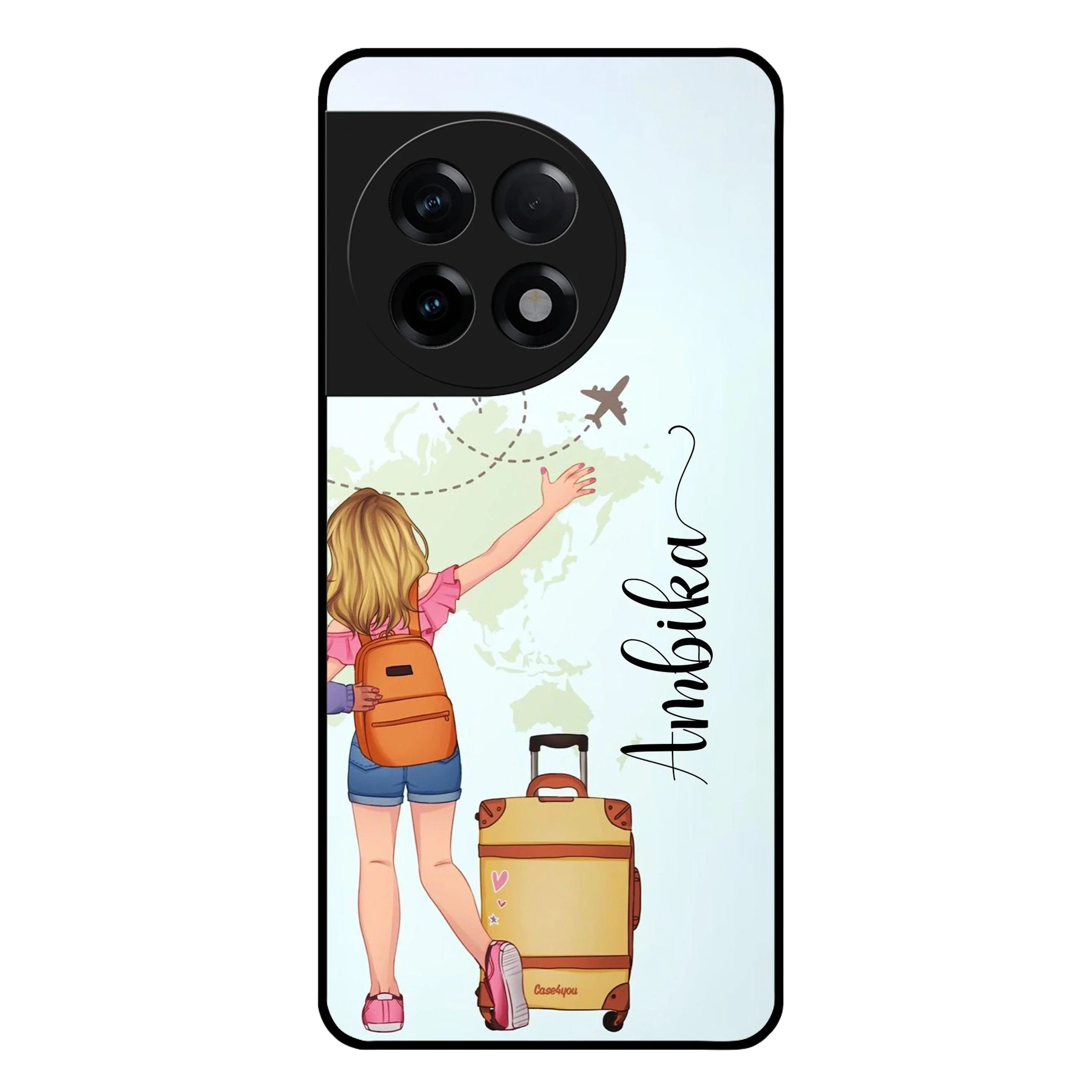 Travel Glossy Metal Case Cover For OnePlus - ShopOnCliQ