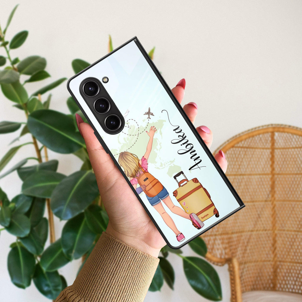 Travel Glossy Metal Case Cover For Samsung - ShopOnCliQ