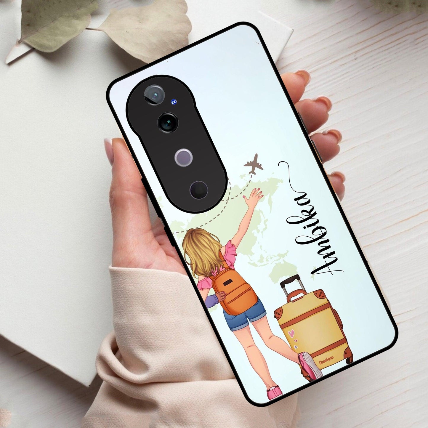 Travel Glossy Metal Case Cover For Vivo