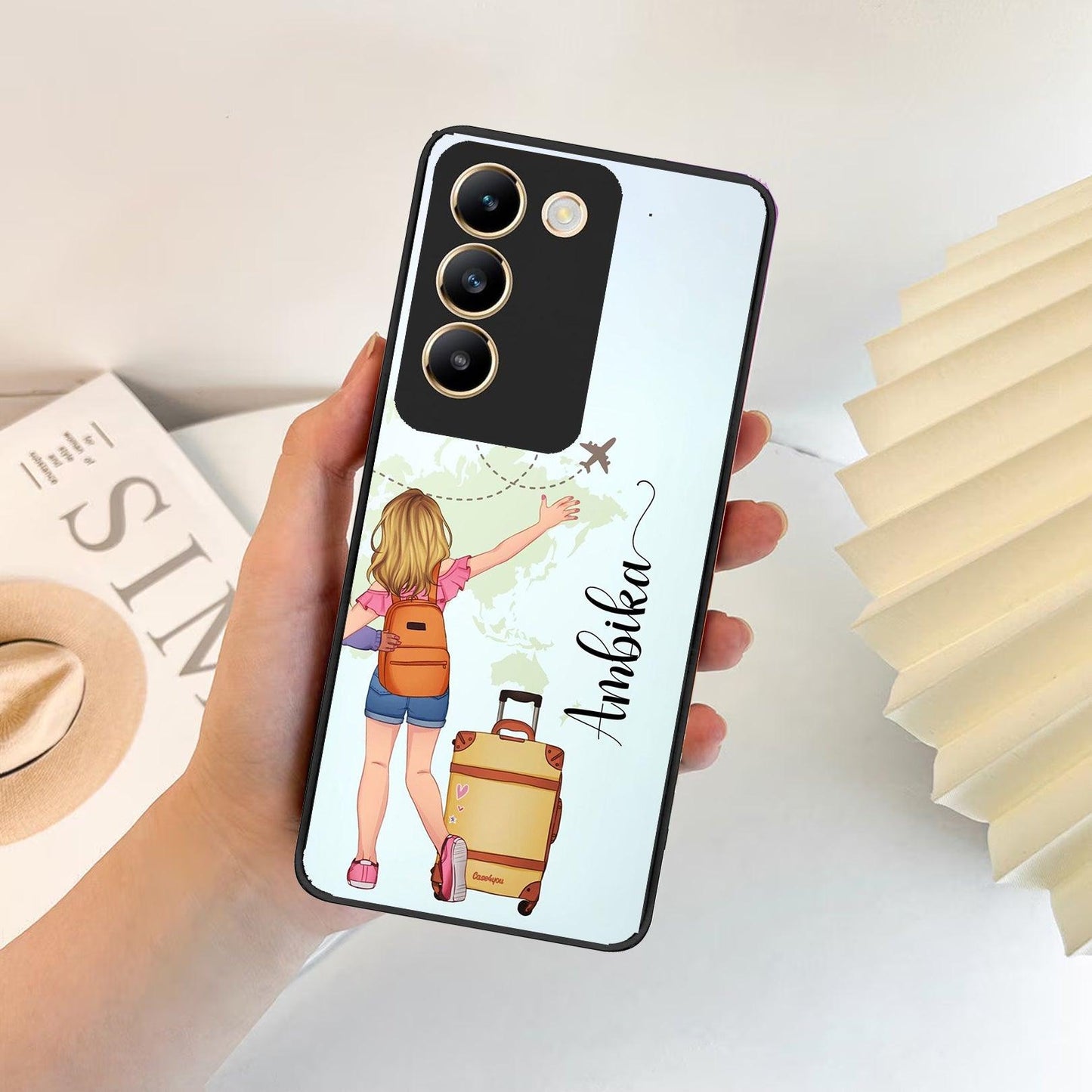 Travel Glossy Metal Case Cover For Vivo