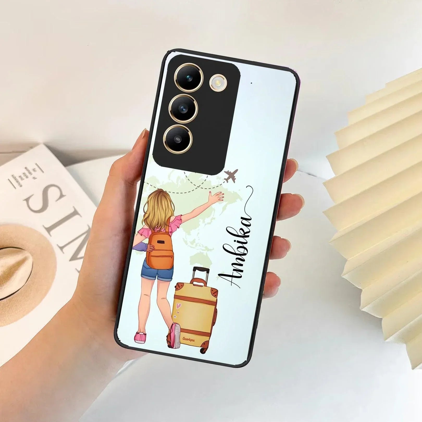 Travel Glossy Metal Case Cover For Vivo - ShopOnCliQ