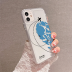 Travel Heart Map Couple Clear Silicon Case For iQOO - ShopOnCliQ