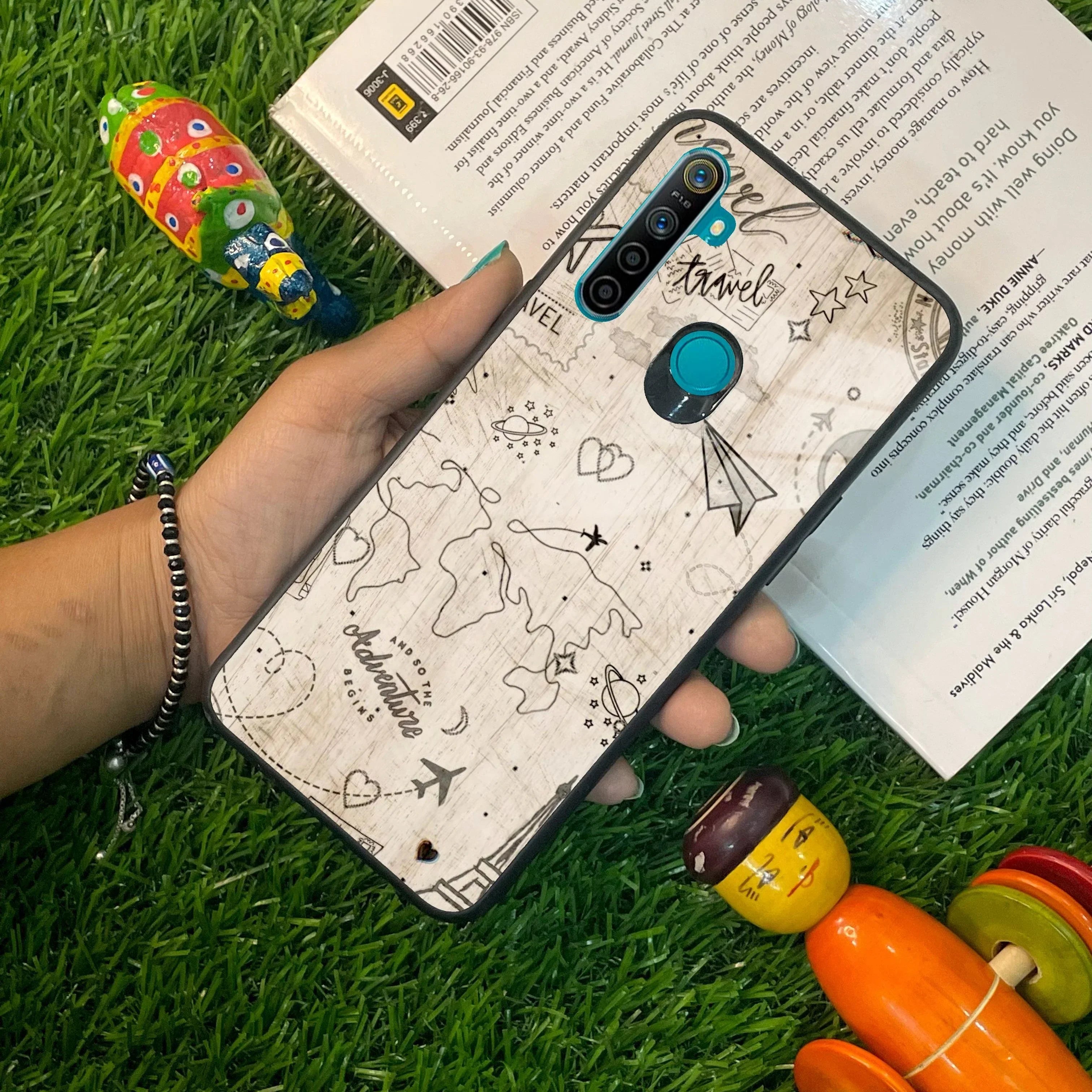 Map Mania Glass Case Cover For Realme/Narzo - ShopOnCliQ