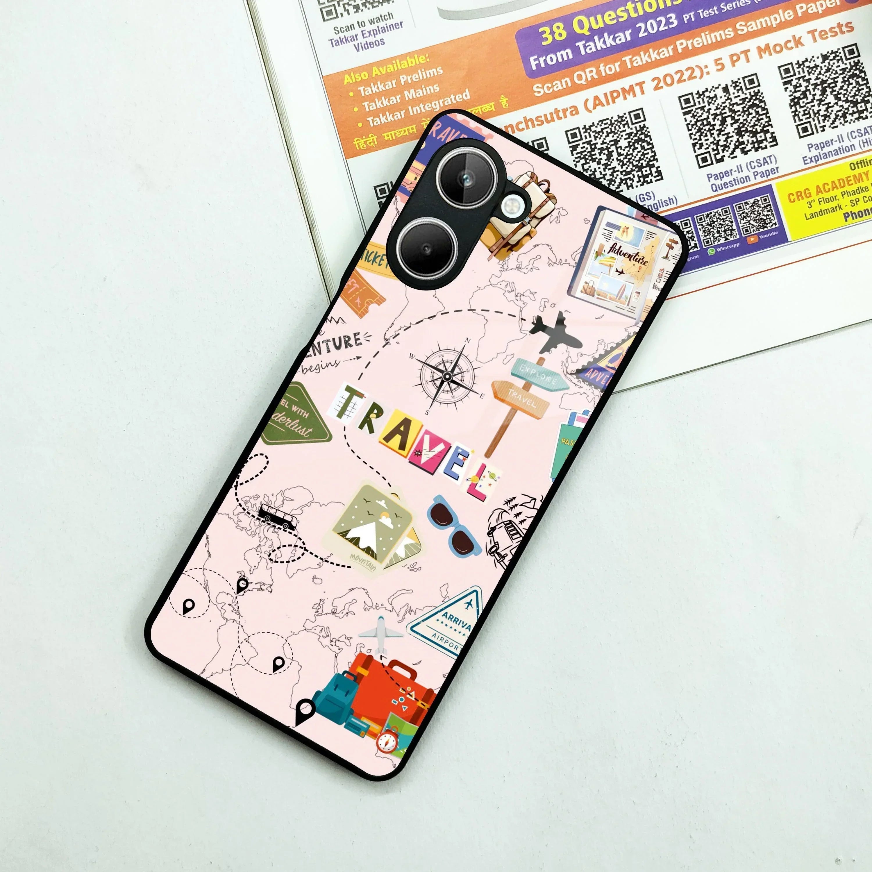 Travelogue Treasures Glass Case Cover For Realme/Narzo - ShopOnCliQ