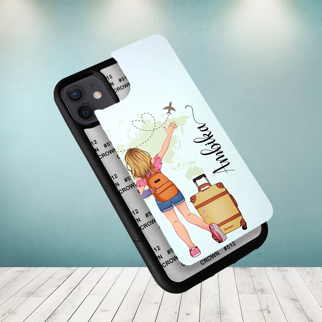 Travel Glossy Metal Case Cover For Oppo