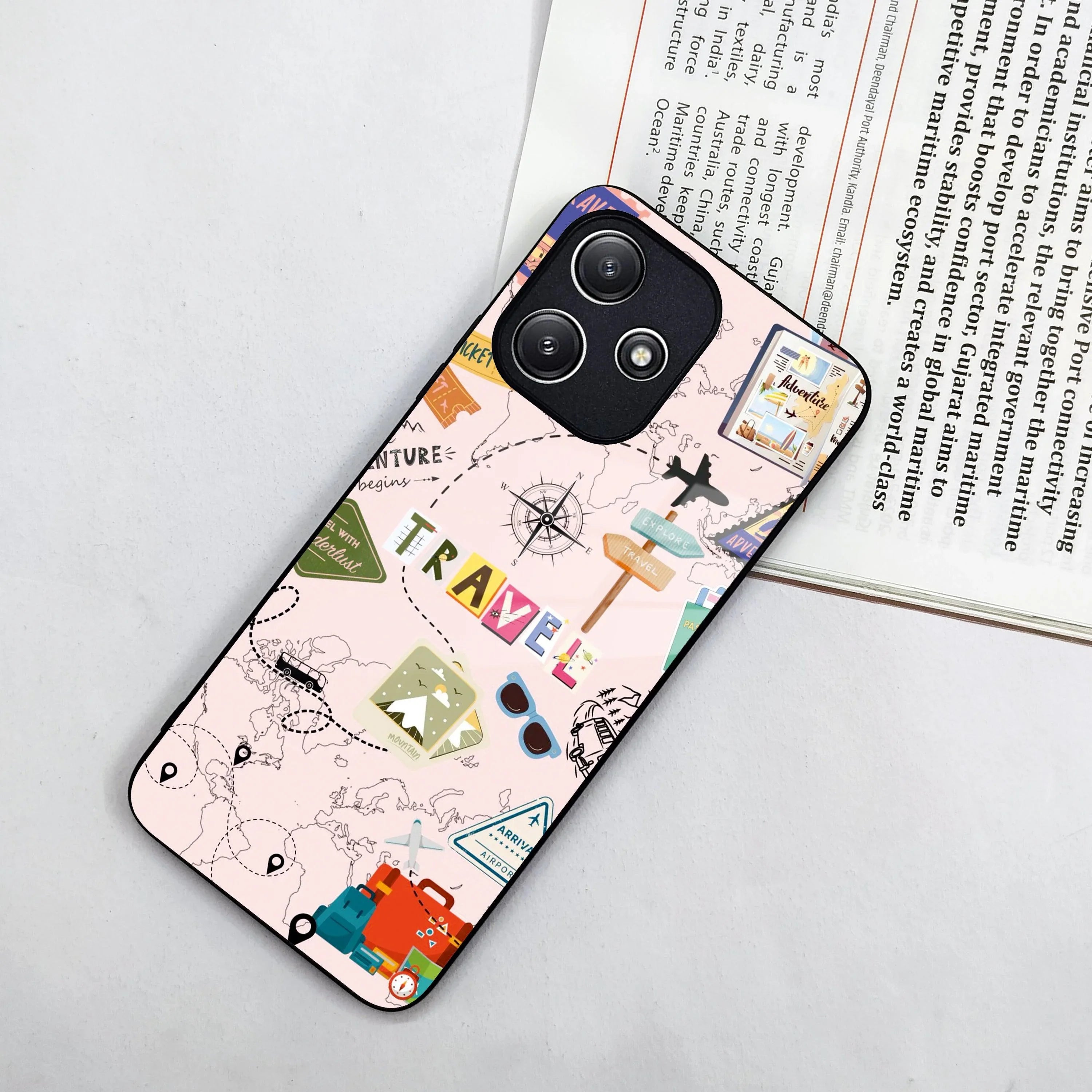 Travelogue Treasures Glass Case Cover For Poco - ShopOnCliQ