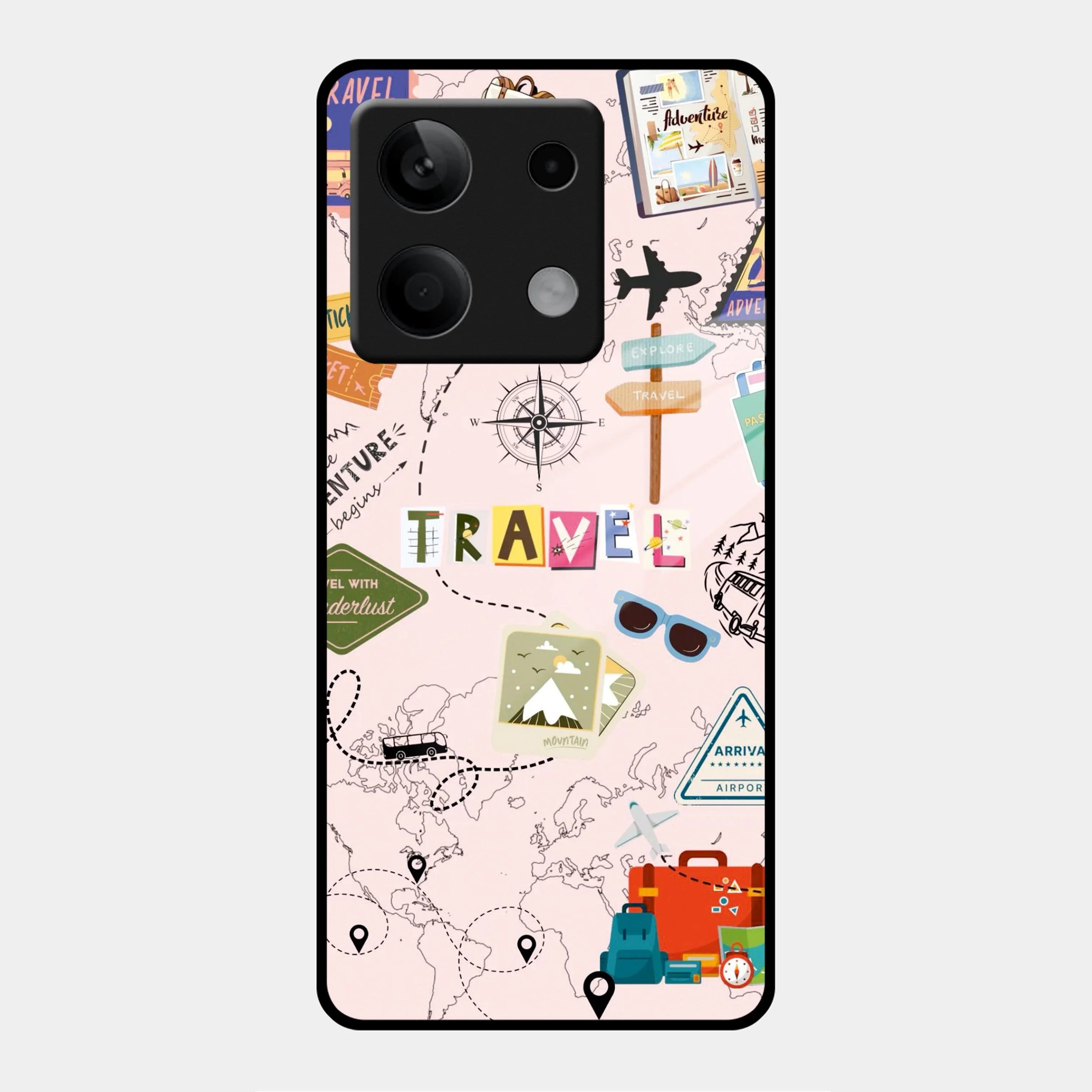 Travelogue Treasures Glass Case Cover For Poco - ShopOnCliQ