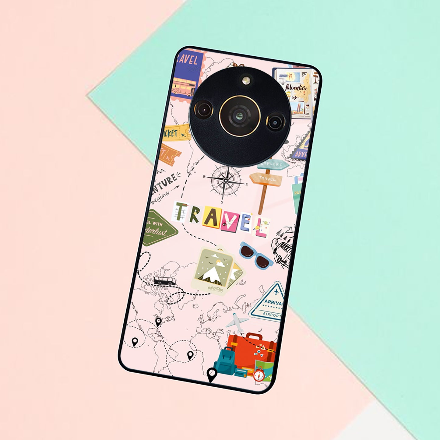 Travelogue Treasures Glass Case Cover For Realme/Narzo ShopOnCliQ