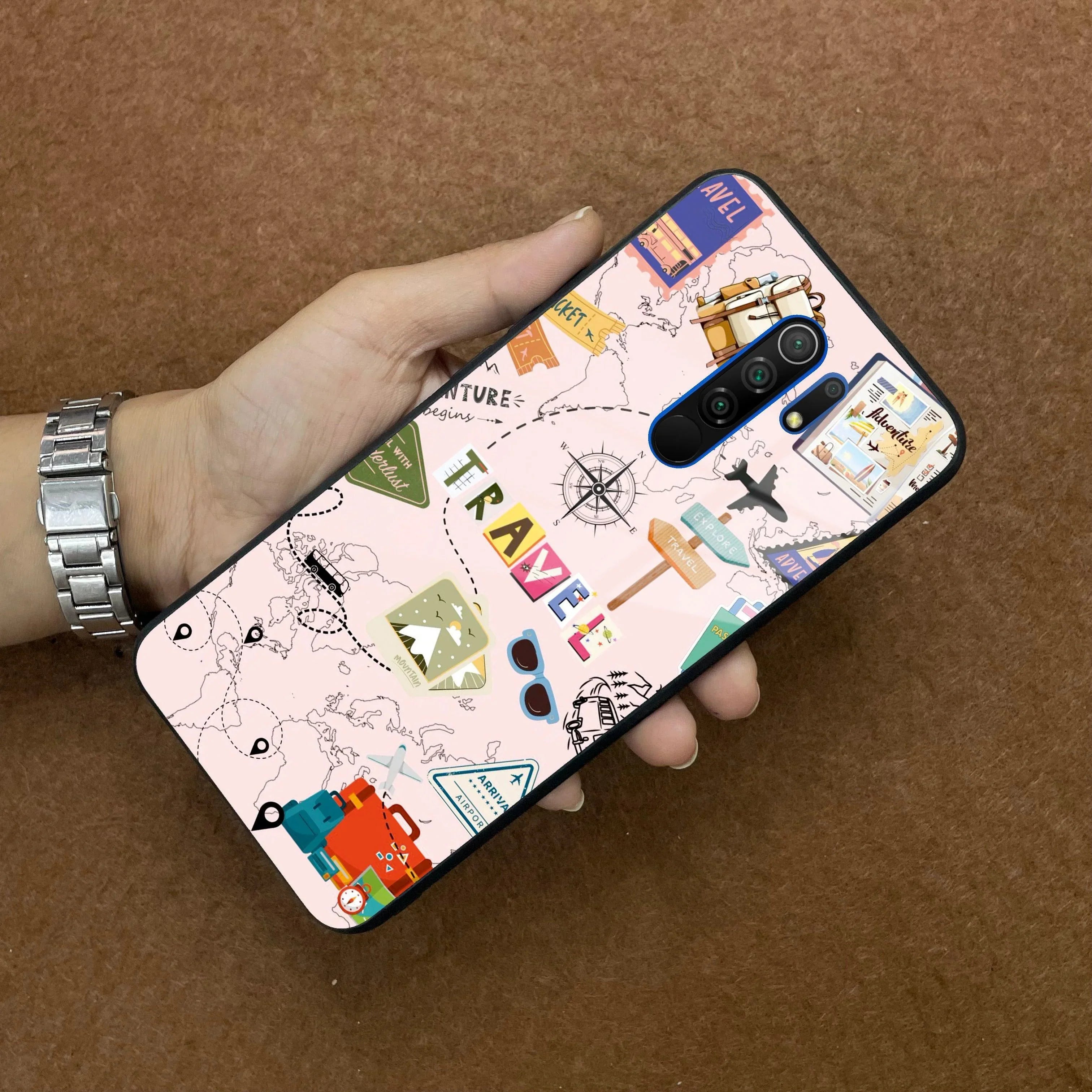 Travelogue Treasures Glass Case Cover For Redmi/Xiaomi - ShopOnCliQ