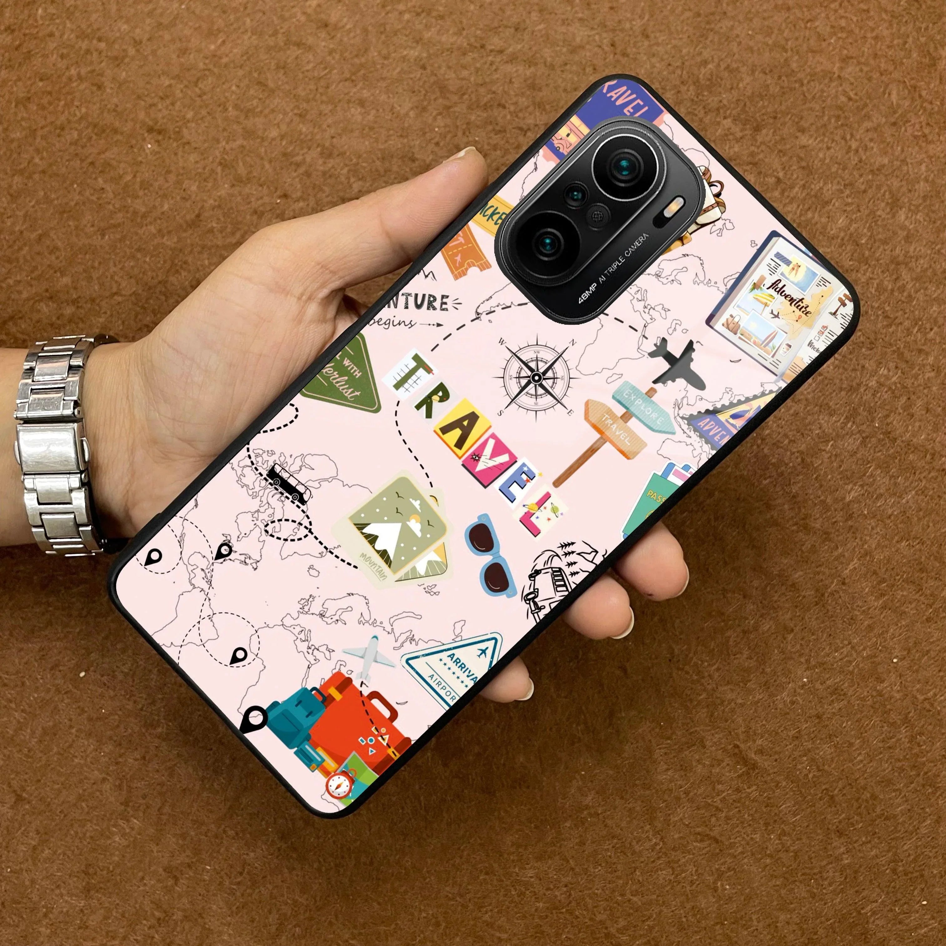 Travelogue Treasures Glass Case Cover For Redmi/Xiaomi - ShopOnCliQ