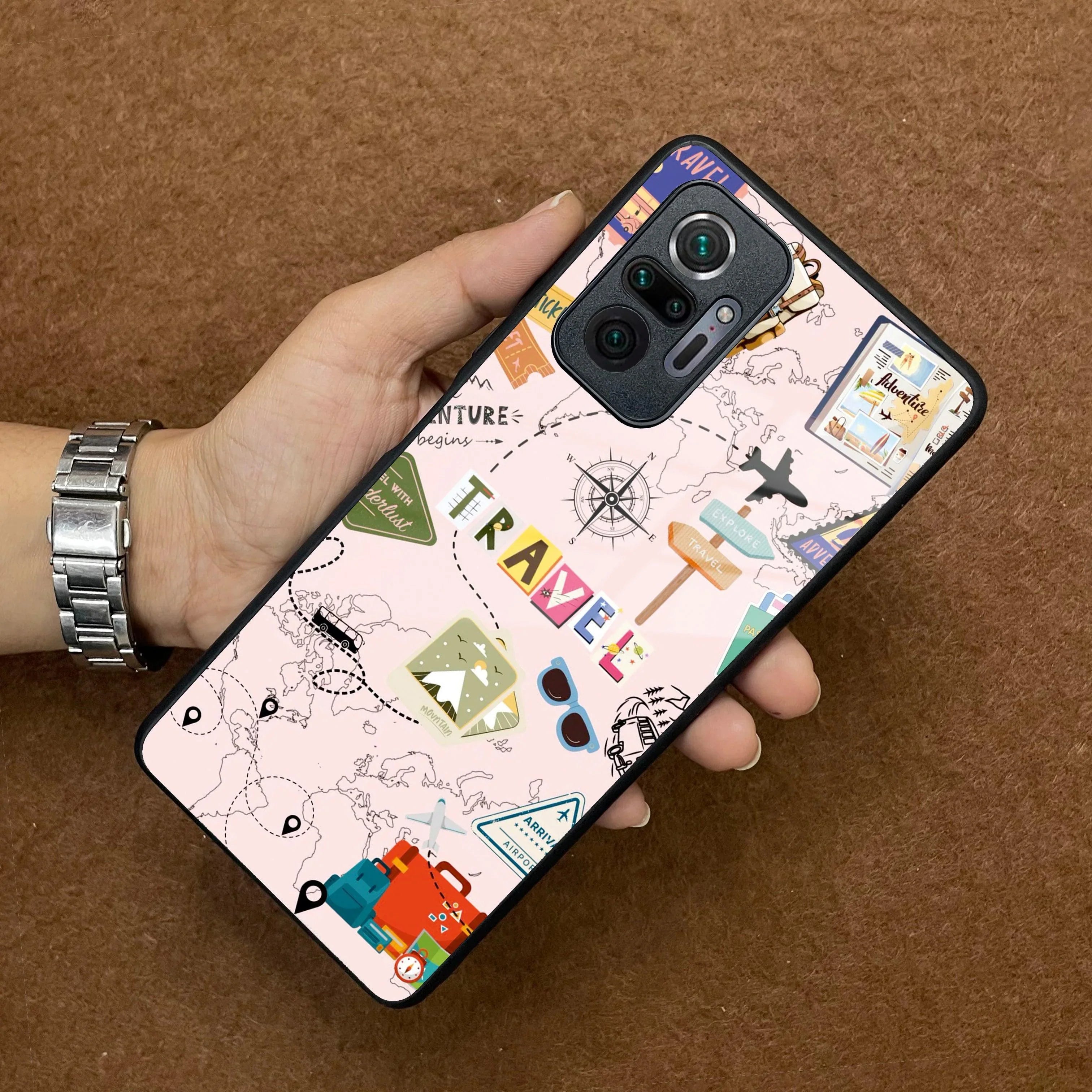 Travelogue Treasures Glass Case Cover For Redmi/Xiaomi - ShopOnCliQ