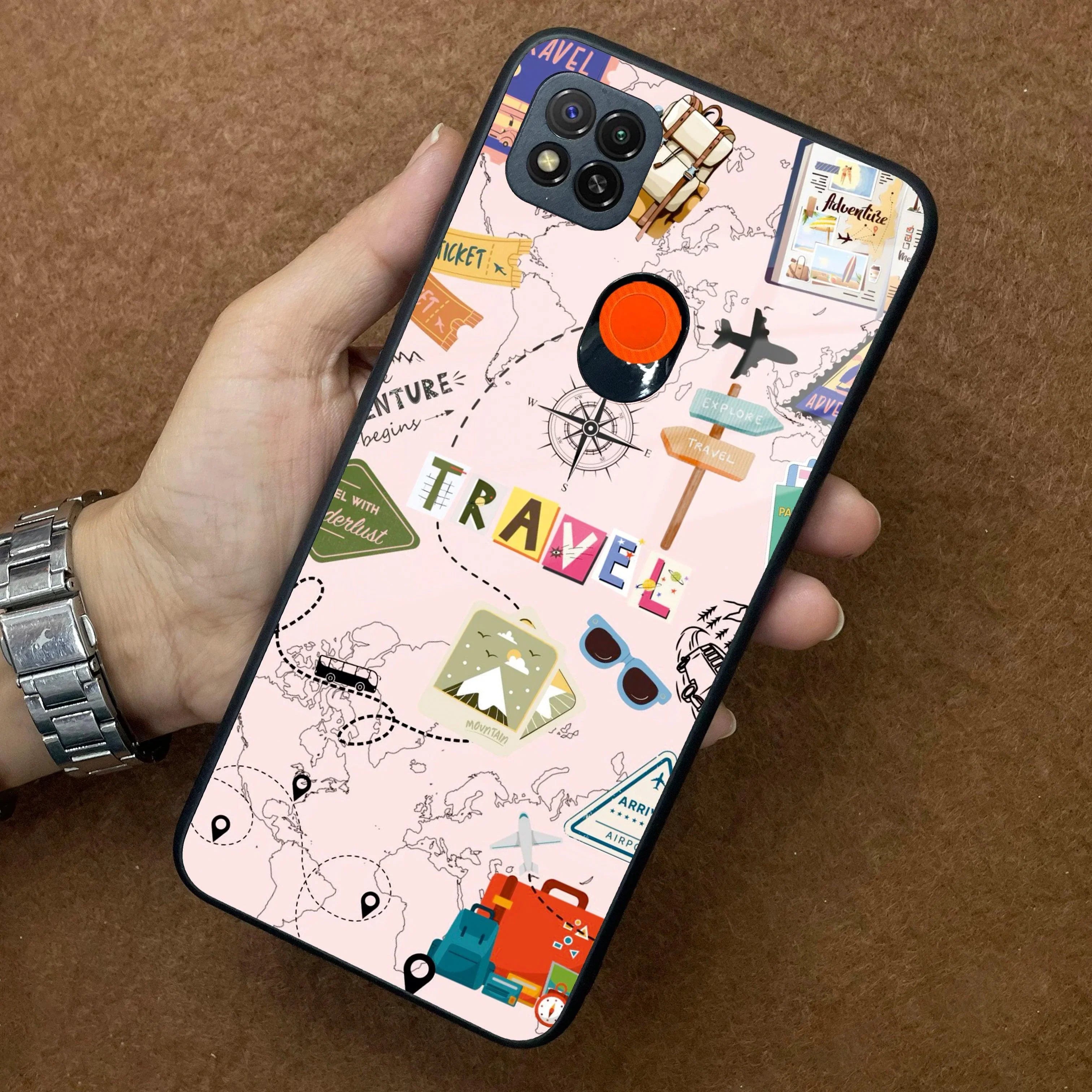 Travelogue Treasures Glass Case Cover For Redmi/Xiaomi - ShopOnCliQ