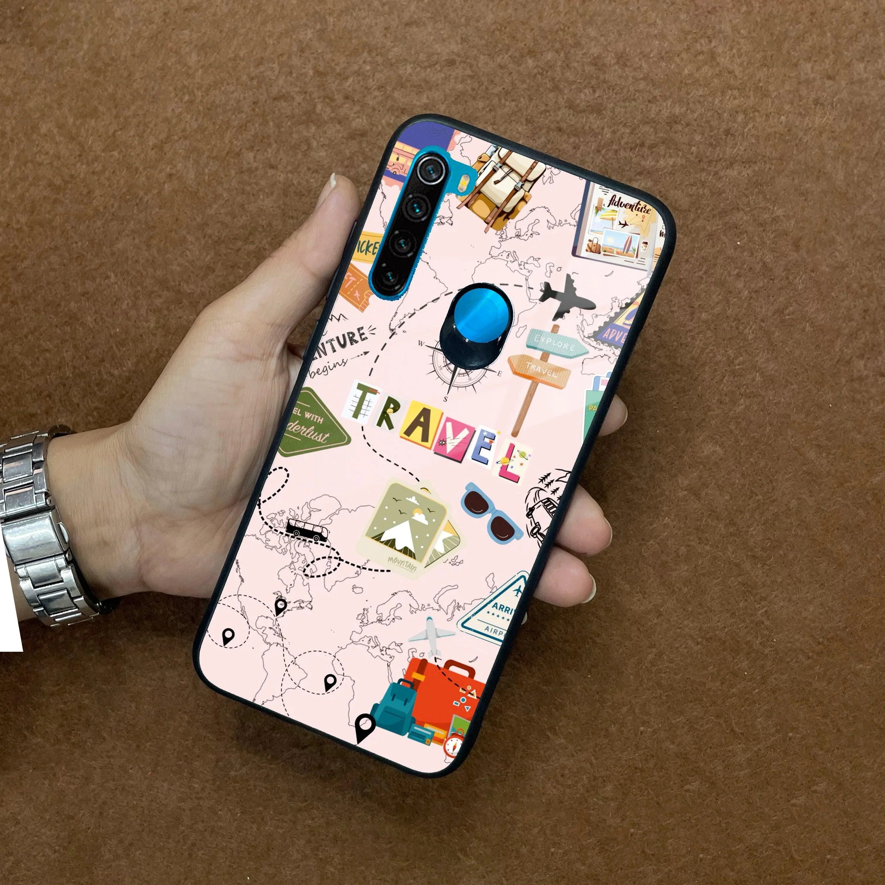 Travelogue Treasures Glass Case Cover For Redmi/Xiaomi - ShopOnCliQ