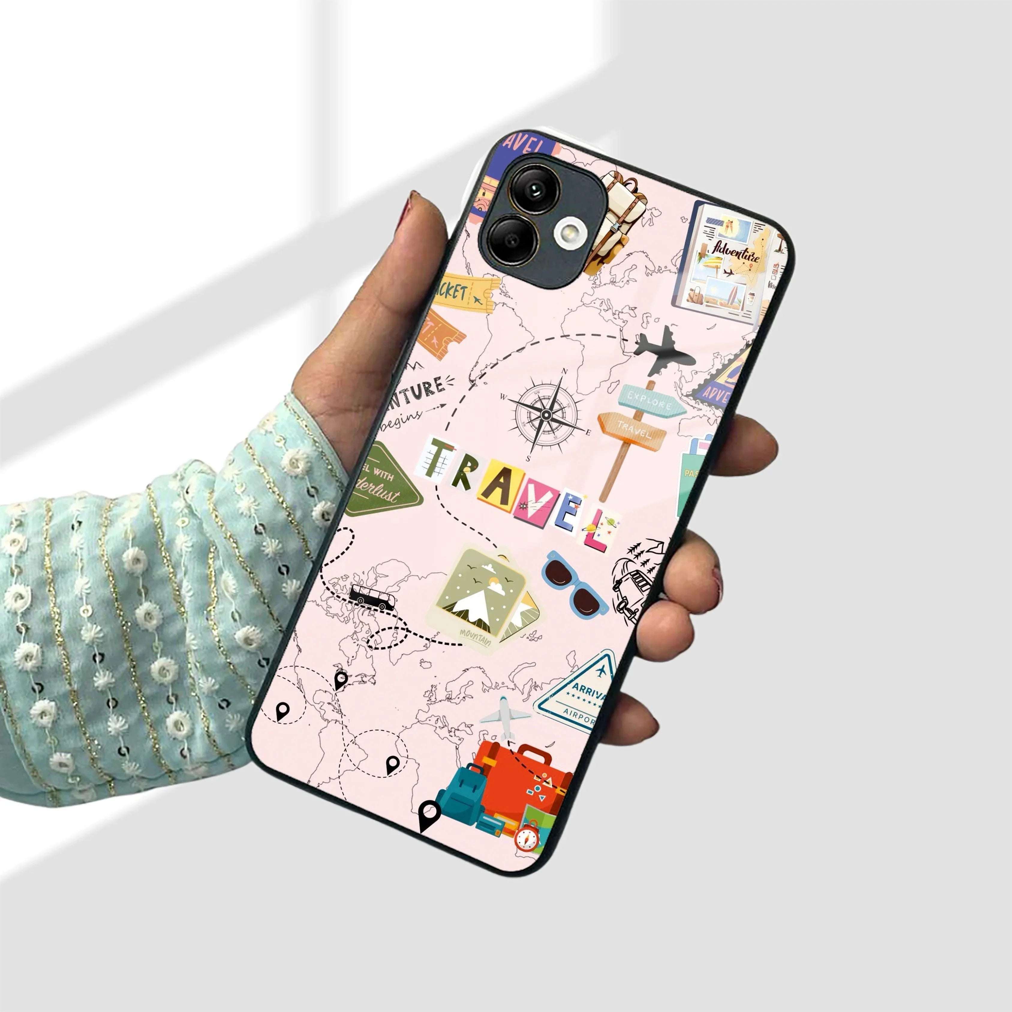 Travelogue Treasures Glass Case Cover for Samsung - ShopOnCliQ