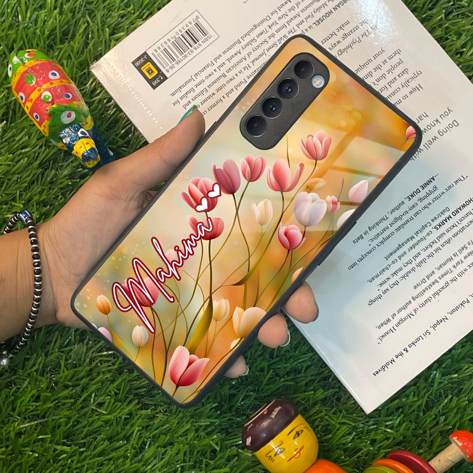 Tulip Floral Glass Case Cover For Oppo ShopOnCliQ