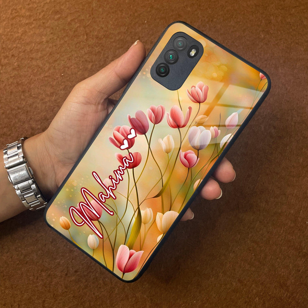 Tulip Floral Glass Case Cover For Poco - ShopOnCliQ