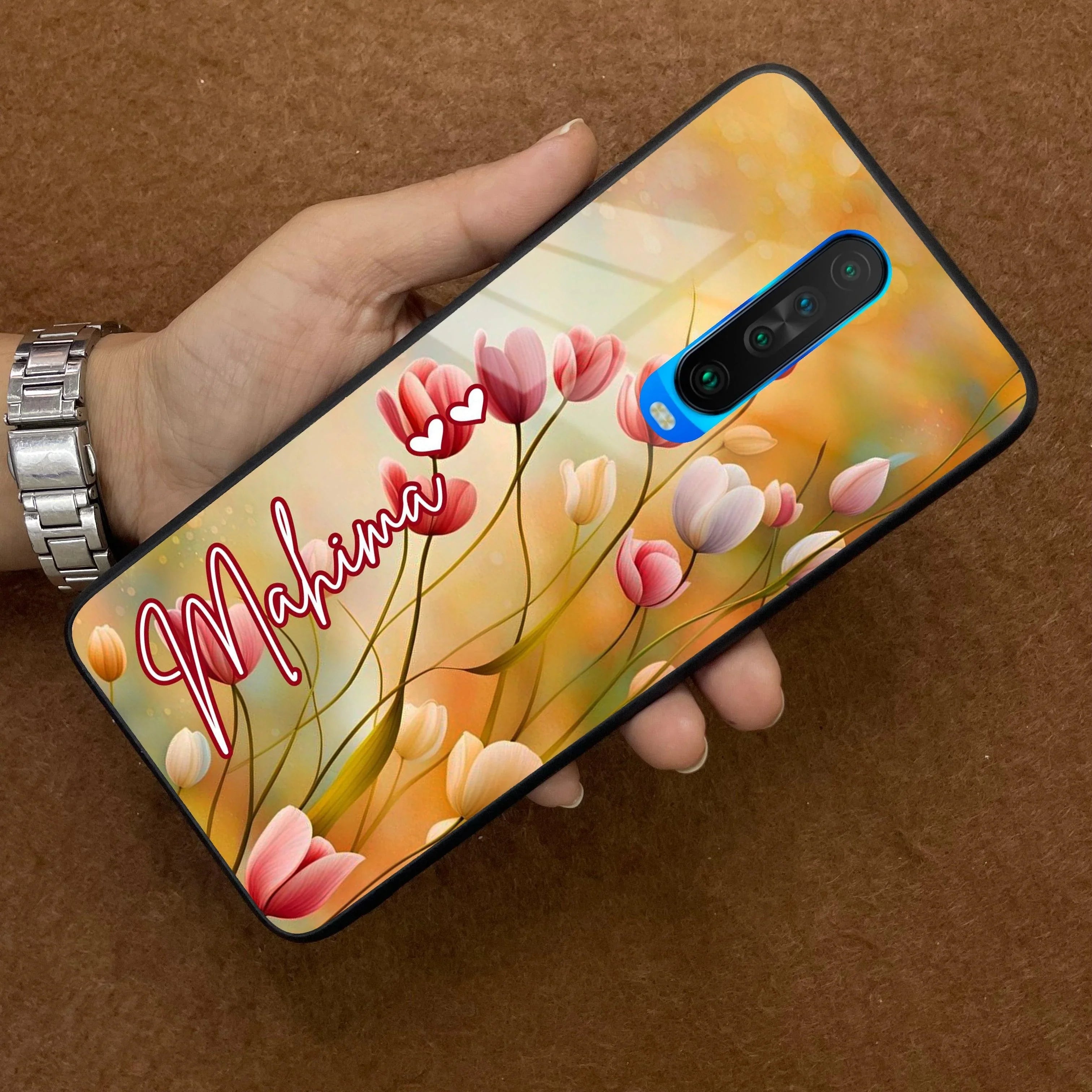 Tulip Floral Glass Case Cover For Poco - ShopOnCliQ