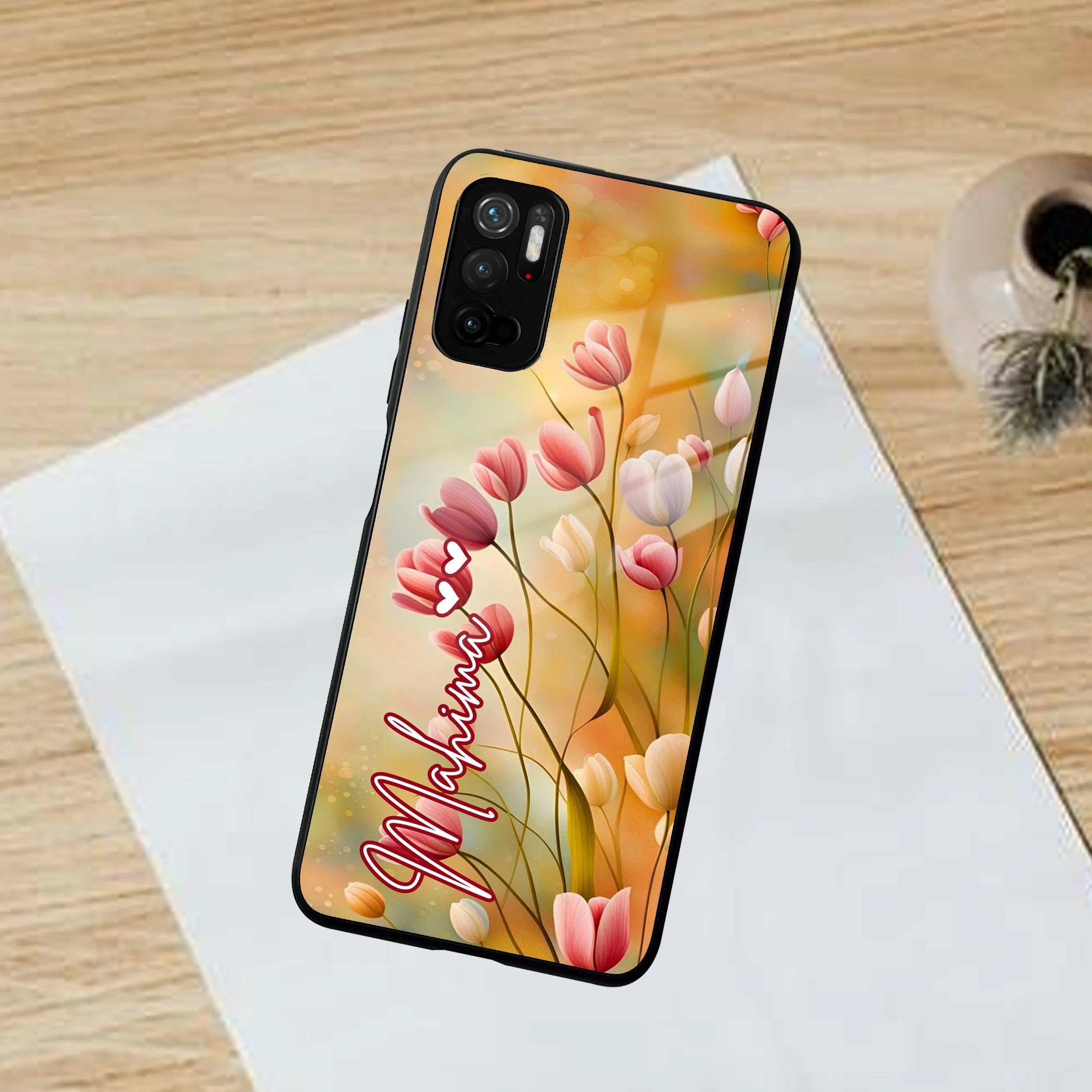 Tulip Floral Glass Case Cover For Poco - ShopOnCliQ